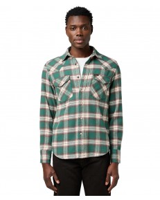 Koszula Wrangler WESTERN SHIRT 112371615 Bistro Green