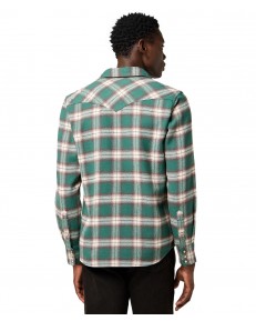 Koszula Wrangler WESTERN SHIRT 112371615 Bistro Green