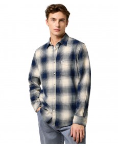 Koszula Wrangler 1 PKT INDIGO SHIRT 112371651 Dusty Blue