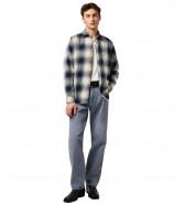 Koszula Wrangler 1 PKT INDIGO SHIRT 112371651 Dusty Blue