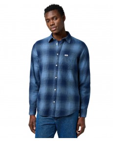 Koszula Wrangler 1 PKT INDIGO SHIRT 112371653 Dark Indigo