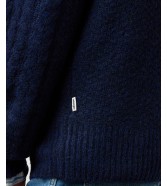 Sweter Wrangler CABLE KNIT SWEATER 112371654 Denim Heather