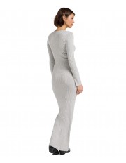 Sukienka Lee CREW NECK MAXI DRESS 112371663 Grey Heather