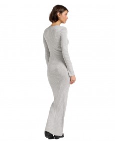 Sukienka Lee CREW NECK MAXI DRESS 112371663 Grey Heather