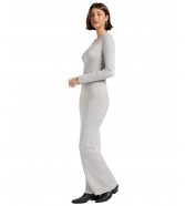 Sukienka Lee CREW NECK MAXI DRESS 112371663 Grey Heather