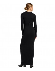 Sukienka Lee CREW NECK MAXI DRESS 112371664 Unionall Black
