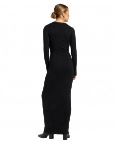 Sukienka Lee CREW NECK MAXI DRESS 112371664 Unionall Black
