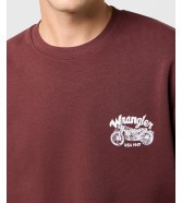 Bluza Wrangler AMERICANA CREW 112371680 Decadent Chocolate