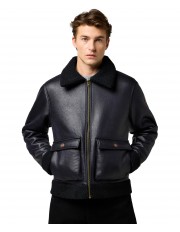 Kurtka Wrangler SHEARLING JACKET 112371854 Black