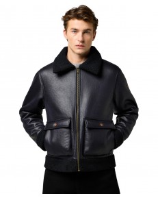 Kurtka Wrangler SHEARLING JACKET 112371854 Black