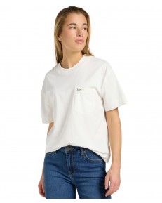 T-shirt Lee POCKET TEE 112371882 Ecru