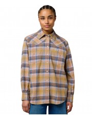 Koszula Wrangler LOOSE WESTERN SHIRT 112372390 Chai Tea