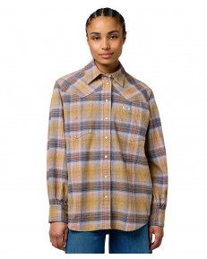 Koszula Wrangler LOOSE WESTERN SHIRT 112372390 Chai Tea