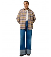 Koszula Wrangler LOOSE WESTERN SHIRT 112372390 Chai Tea