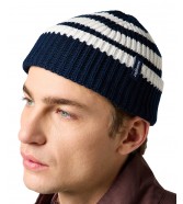 Czapka Wrangler STRIPED BEANIE 112372408 Dark Navy