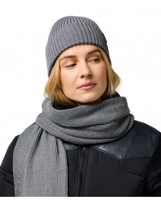 Zestaw Wrangler SCARF BEANIE SET 112372423 Mid Grey Mel