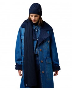 Zestaw Wrangler SCARF BEANIE SET 112372439 Dark Navy