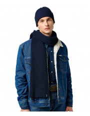 Zestaw Wrangler SCARF BEANIE SET 112372439 Dark Navy