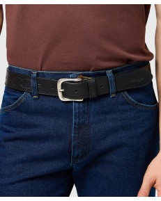 Pasek Wrangler WESTERN STITCH BELT 112372622 Black