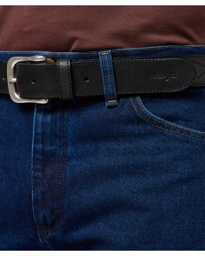 Pasek Wrangler WESTERN STITCH BELT 112372622 Black