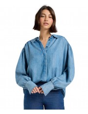 Koszula Lee STATEMENT COLLAR SHIRT 112372629 Indigo Rum