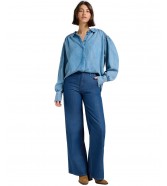 Koszula Lee STATEMENT COLLAR SHIRT 112372629 Indigo Rum