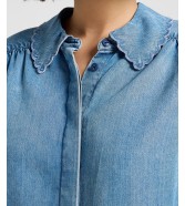 Koszula Lee STATEMENT COLLAR SHIRT 112372629 Indigo Rum