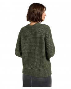 Sweter Lee KNIT SWEATER 112372630 Olive Gray
