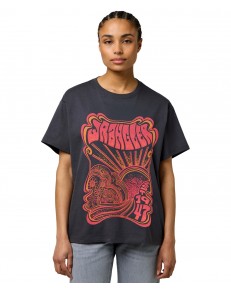 T-shirt Wrangler GIRLFRIEND TEE 112373022 Faded Black
