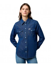 Koszula Wrangler WESTERN SHIRT 112373036 Dark Wash