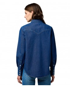Koszula Wrangler WESTERN SHIRT 112373036 Dark Wash