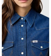 Koszula Wrangler WESTERN SHIRT 112373036 Dark Wash