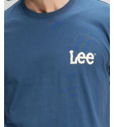 T-shirt Lee MEDIUM WOBBLY TEE 112376431 Academy Blue