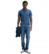 Koszulka Lee PIQUE POLO 112376432 Academy Blue