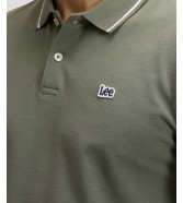 Koszulka Lee PIQUE POLO 112376463 Lichen Olive