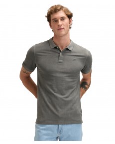 Koszulka Lee GARMENT DYE POLO 112376468 Static Gray