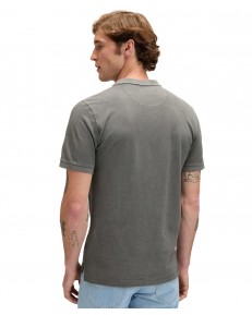 Koszulka Lee GARMENT DYE POLO 112376468 Static Gray