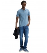 Koszulka Lee GARMENT DYE POLO 112376470 Dustier Blue