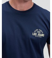 T-shirt Lee SMALL LOGO TEE 112376517 Rivet Navy