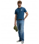 T-shirt Lee WOVEN LABEL TEE 112376539 Orion Blue