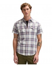 Koszula Lee SS WESTERN SHIRT 112376545 Academy Blue Plaid
