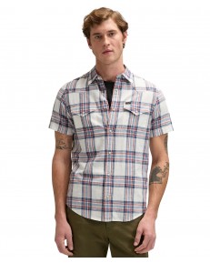 Koszula Lee SS WESTERN SHIRT 112376545 Academy Blue Plaid