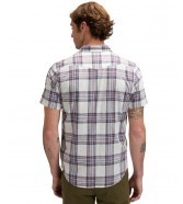 Koszula Lee SS WESTERN SHIRT 112376545 Academy Blue Plaid