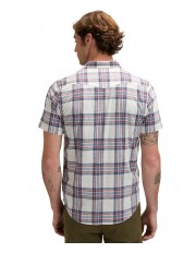 Koszula Lee SS WESTERN SHIRT 112376545 Academy Blue Plaid