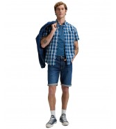 Koszula Lee SS BUTTON DOWN 112376549 Deep Sea Plaid