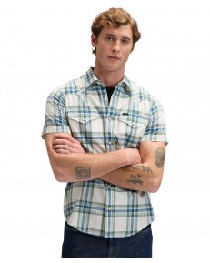 Koszula Lee SS WESTERN SHIRT 112376551 Desert Sage Plaid