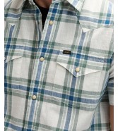 Koszula Lee SS WESTERN SHIRT 112376551 Desert Sage Plaid
