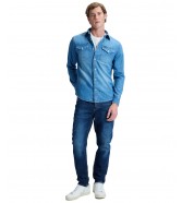 Koszula Lee REGULAR SHIRT 112376581 Blue Dusk
