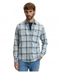 Koszula Lee LEESURE SHIRT 112376583 Concrete Gray Plaid