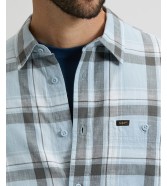Koszula Lee LEESURE SHIRT 112376583 Concrete Gray Plaid